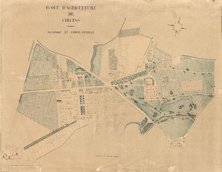 Château de Cibeins ; école d'agriculture, puis lycée agricole d'Etat Edouard-Herriot, dit lycée de Cibeins