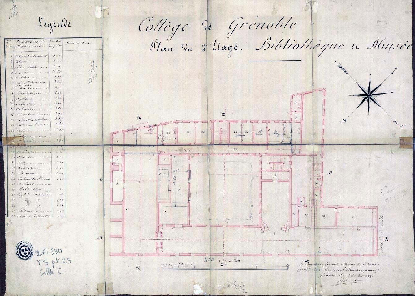 Collège de jésuites, dit Royal-Dauphin, puis école centrale, lycée, collège royal, lycée de garçons puis lycée de jeunes filles, actuellement cité scolaire Stendhal