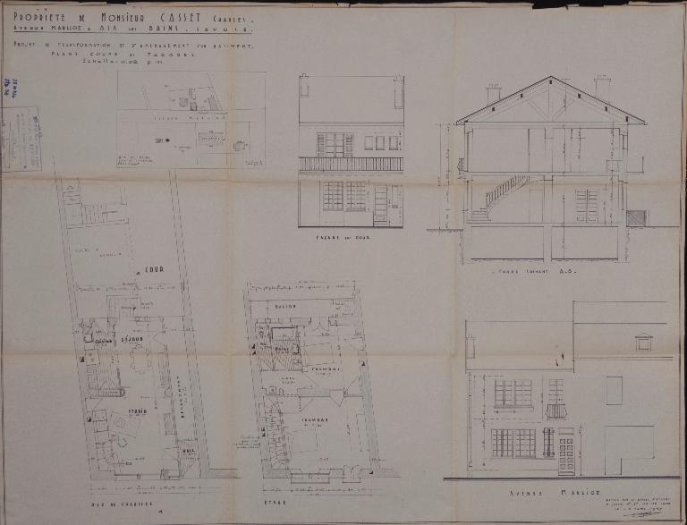 Maison, atelier et logement, puis maison