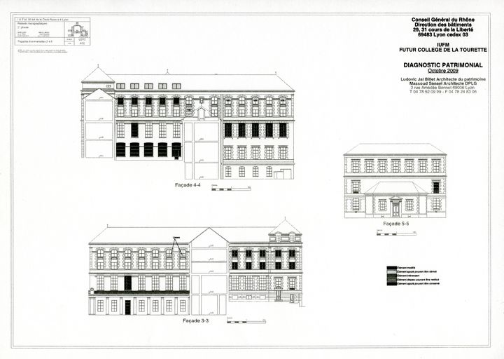 École normale d'institutrices, puis institut de formation des maîtres, actuellement collège