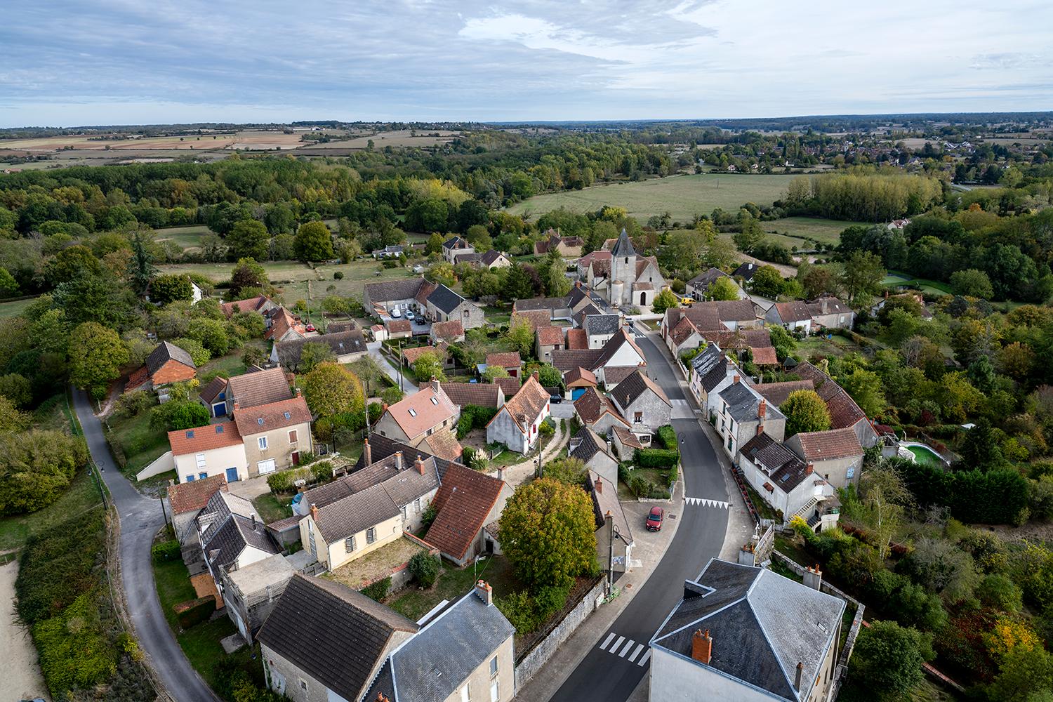 Le bourg de Château-sur-Allier