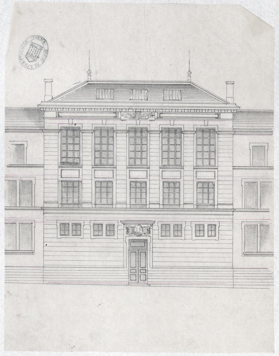 Collège de jésuites, puis institut national, école centrale supplémentaire, école communale secondaire, collège communal et école pratique de commerce et d'industrie, lycée, actuellement collège François-Ponsard