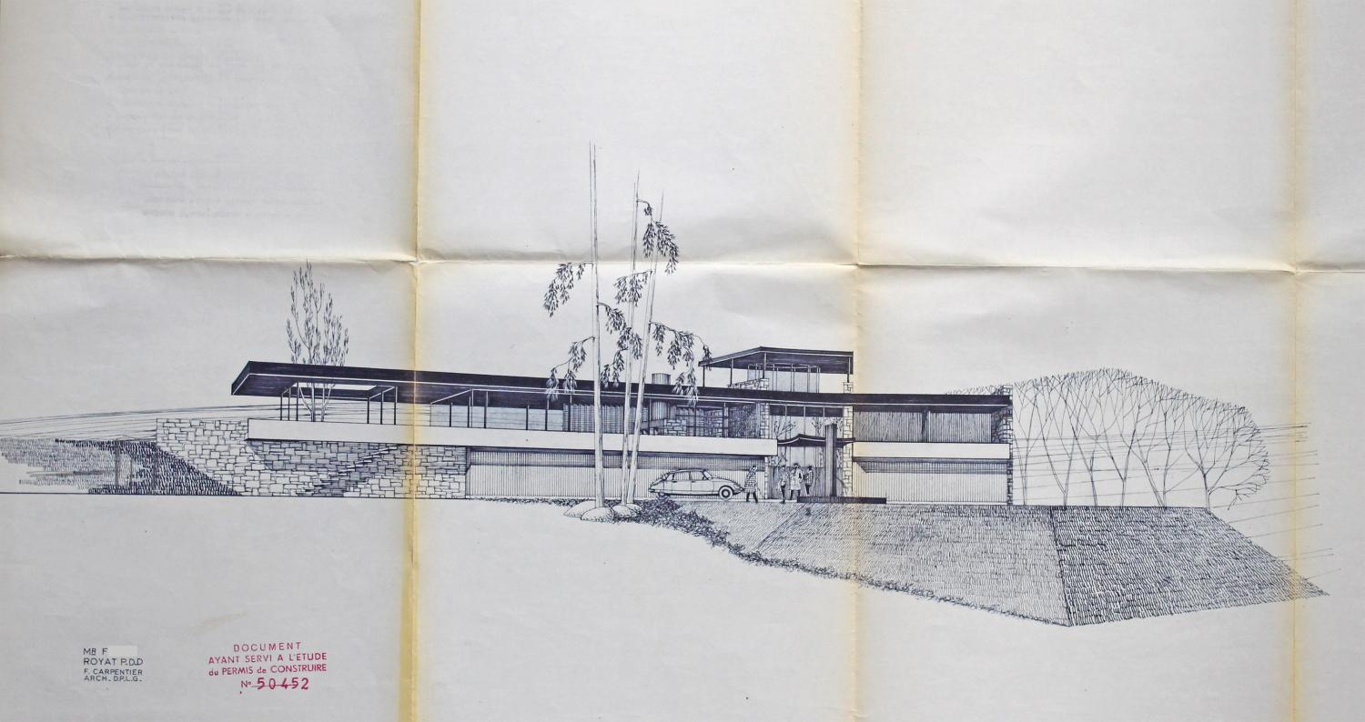 Royat, la maison F., 1971, Fernand CARPENTIER architecte