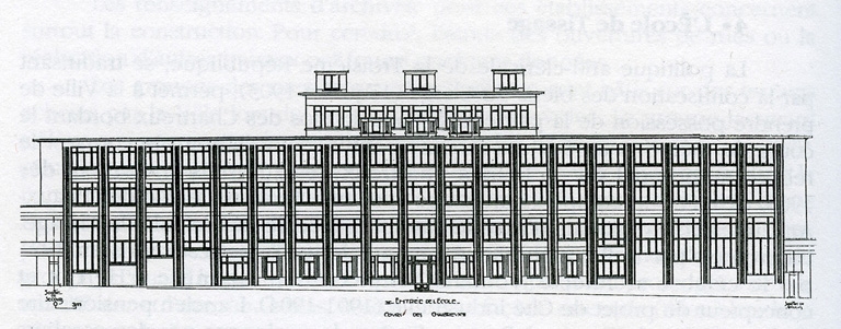 Ecole municipale de tissage de Lyon dite École Supérieure du Textile puis lycée d'enseignement technique La Martinière-Diderot, site Diderot