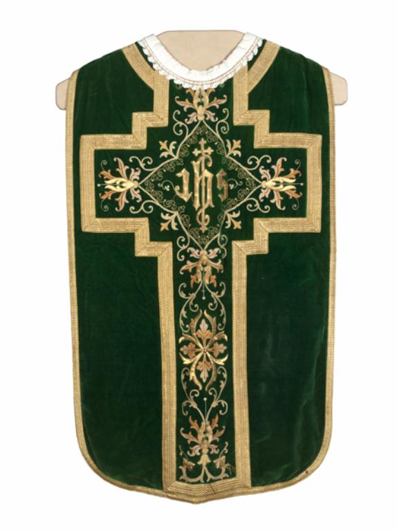 chasuble, étole : ornement vert