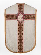 chasuble, étole, voile de calice, bourse de corporal : ornement blanc