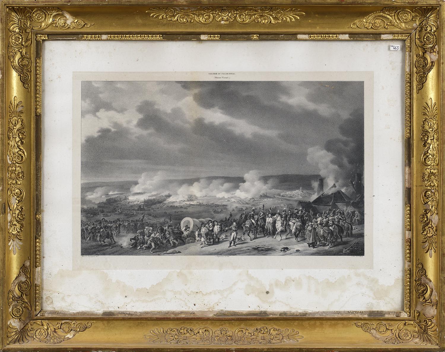 Estampe d'après Horace Vernet - Bataille de Jemmapes
