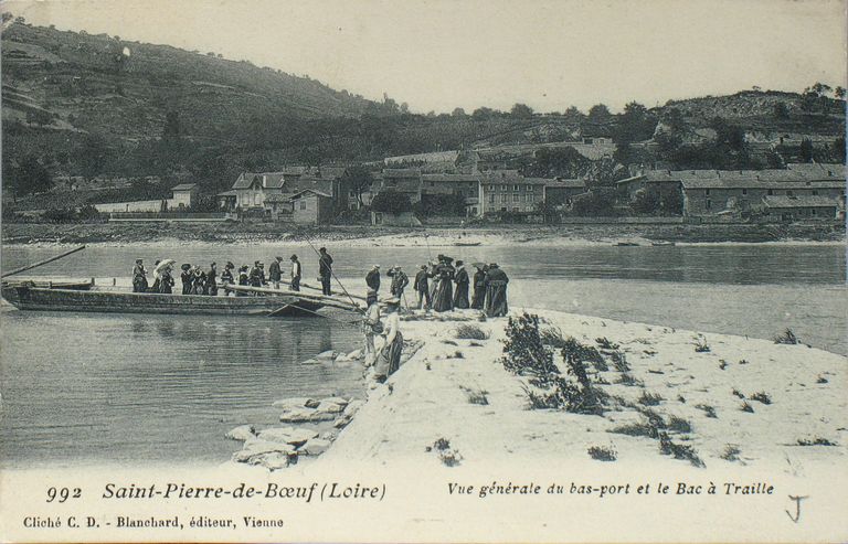 Bac, et bac à traille de Saint-Pierre-de-Boeuf (disparus)