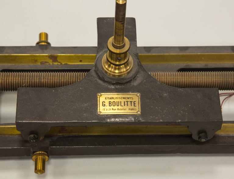 Instrument d'enregistrement : chariot à poulie