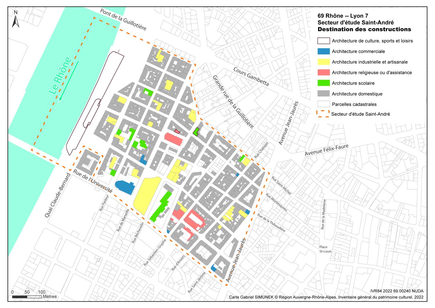Présentation du secteur d'étude "Saint-André" (Lyon 7)
