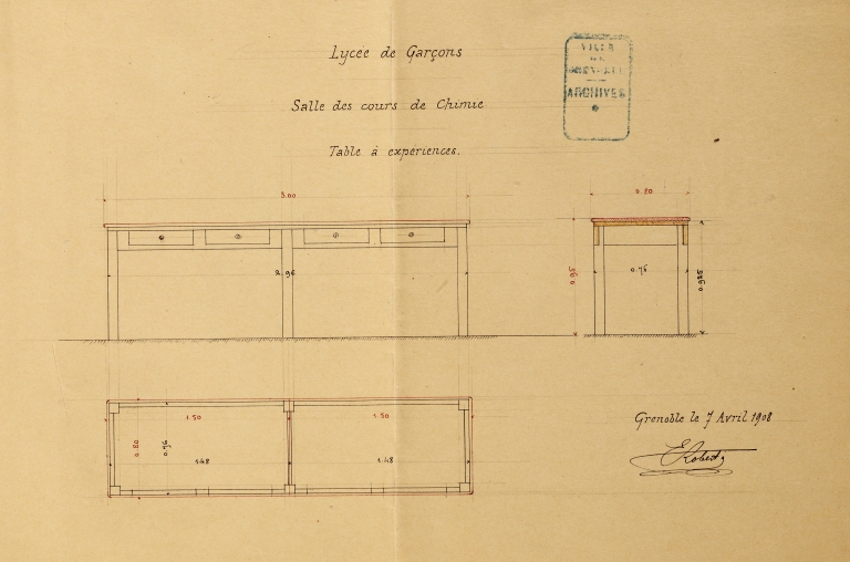 Lycée de garçons, actuellement lycée Champollion