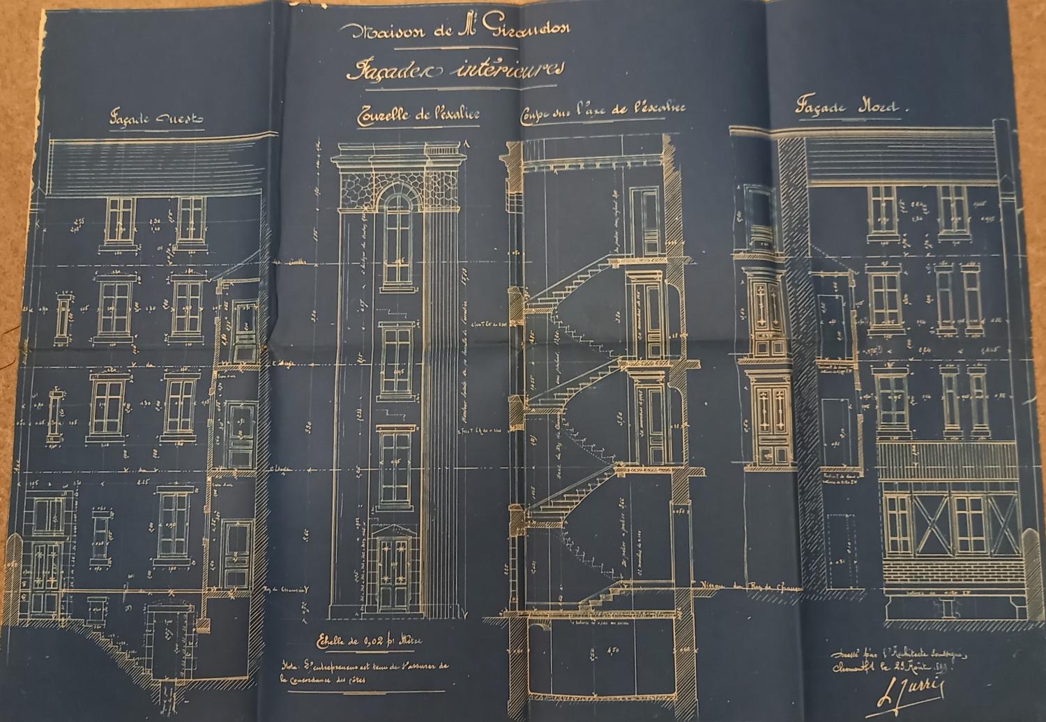Elévation et coupe