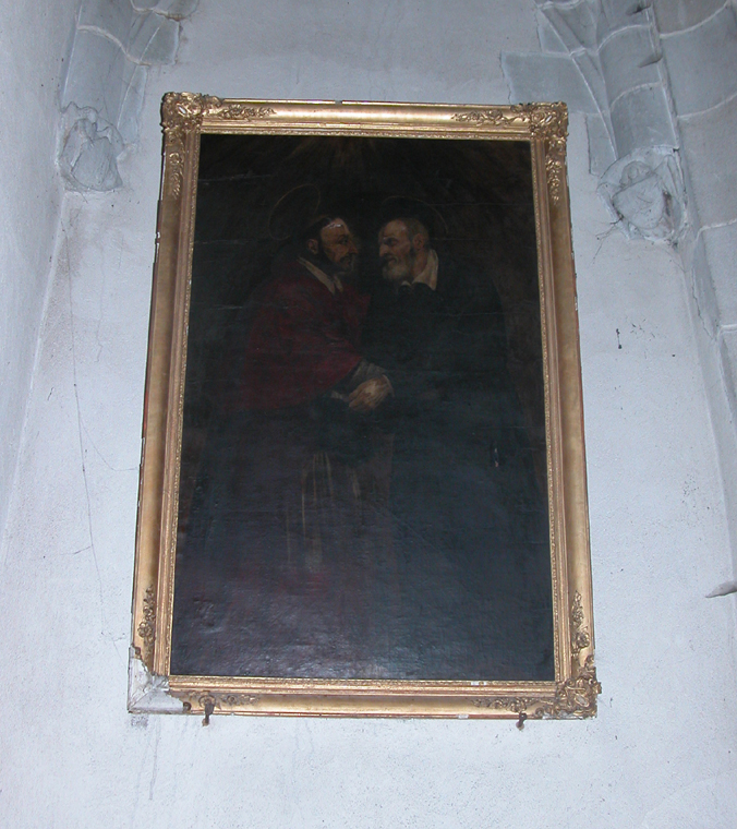Tableau : saint Ignace de Loyola et saint François Xavier (?)