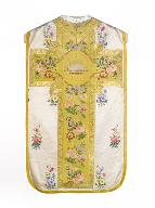 chape, chasuble, étole, bourse de corporal, voile de calice : ornement blanc n°2