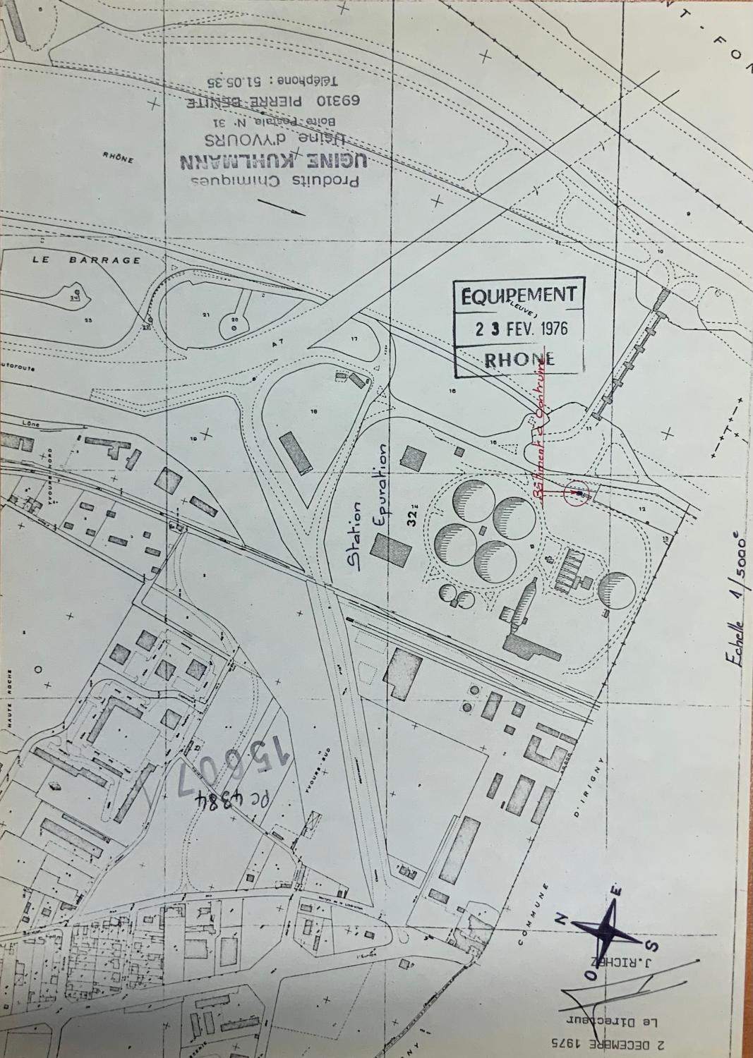 Plan usine Ugine Kuhlmann (PCUK), actuelle Arkema