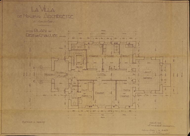 Projet de maison, dite villa Archiprêtre n°2