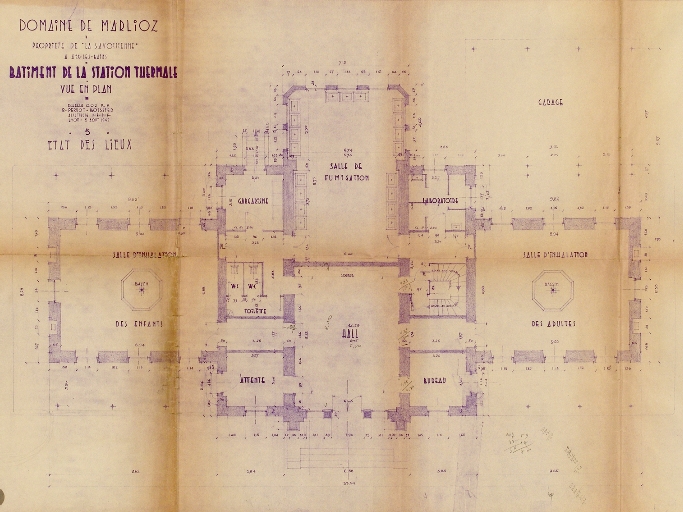 Établissement thermal, thermes de Marlioz