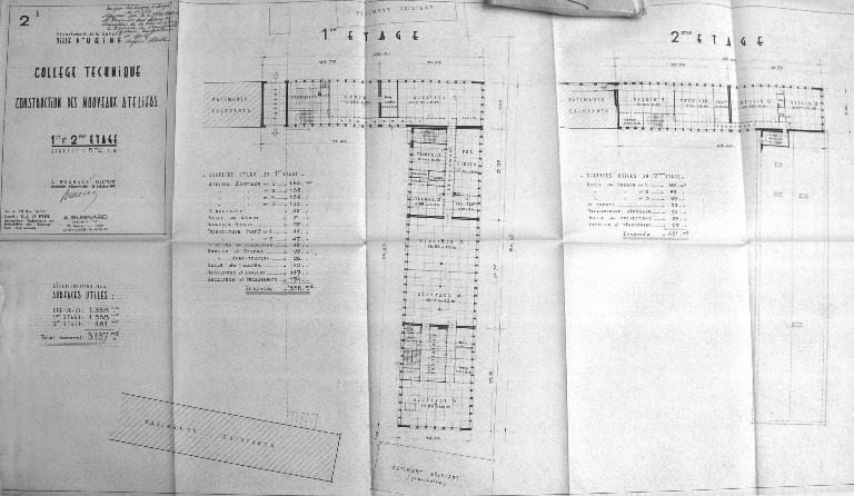 Groupe scolaire de Montroux, puis Cité technique, actuellement lycée d'enseignement général, technologique et professionnel René-Perrin