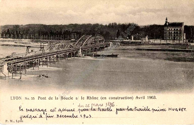 Pont routier de la Boucle, puis pont routier Winston-Churchill (détruit)