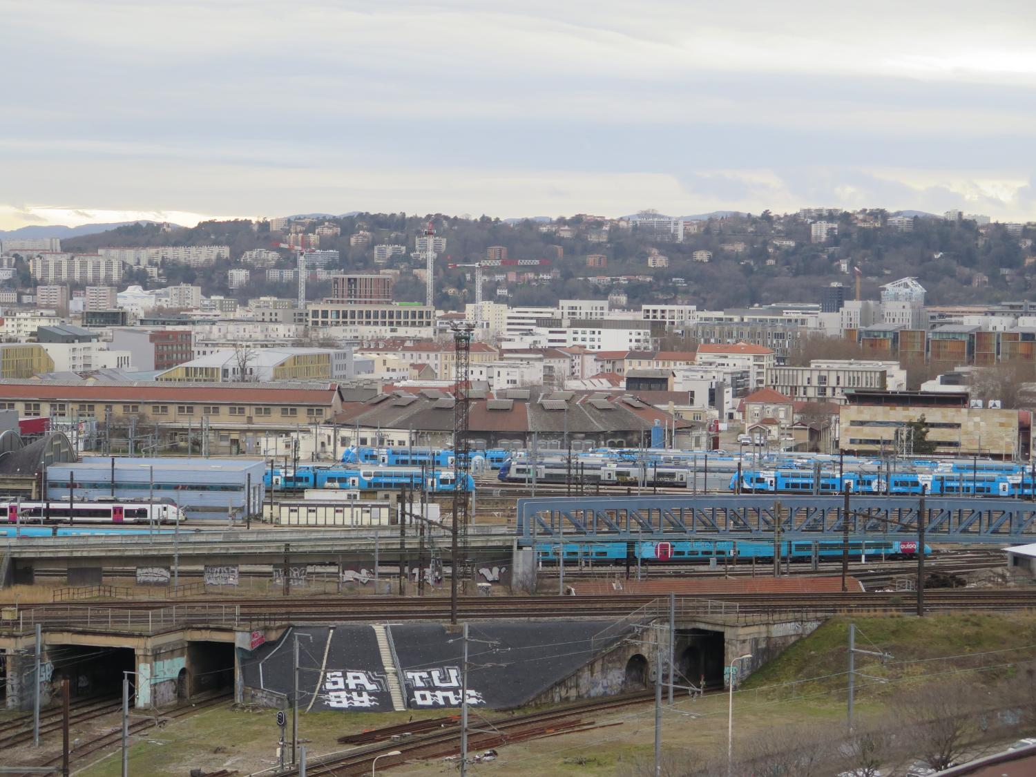 Rotonde de la gare de la Mouche à Gerland