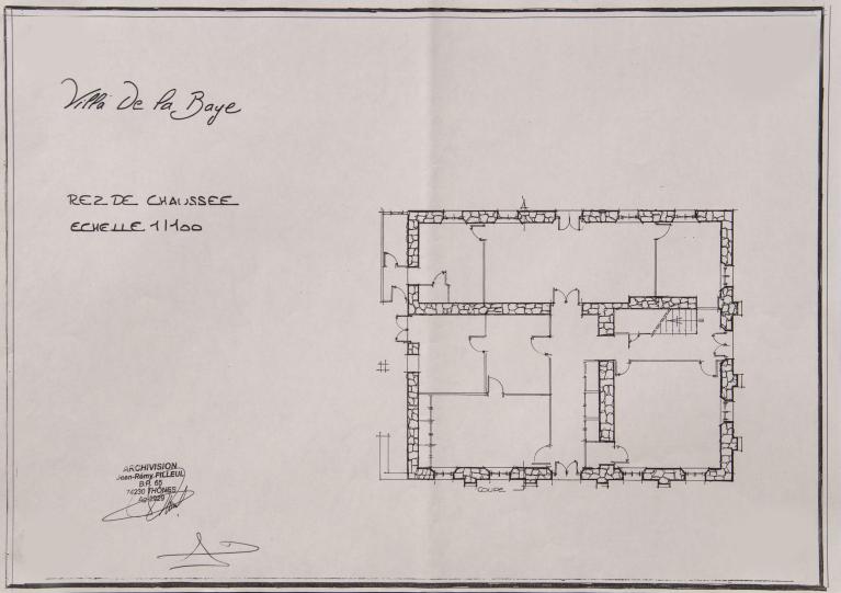 Demeure, maison de maître de la Ferme Curtillet, puis maison, dite villa de la Baye