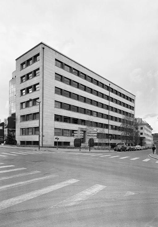 Filature de soie artificielle dite la Rhodiaseta puis Rhodiaceta Rhône-Poulenc puis bureau actuellement magasin de commerce dit société d'expertise Fiducial et Saci fournitures de bureau et jardins ouvriers