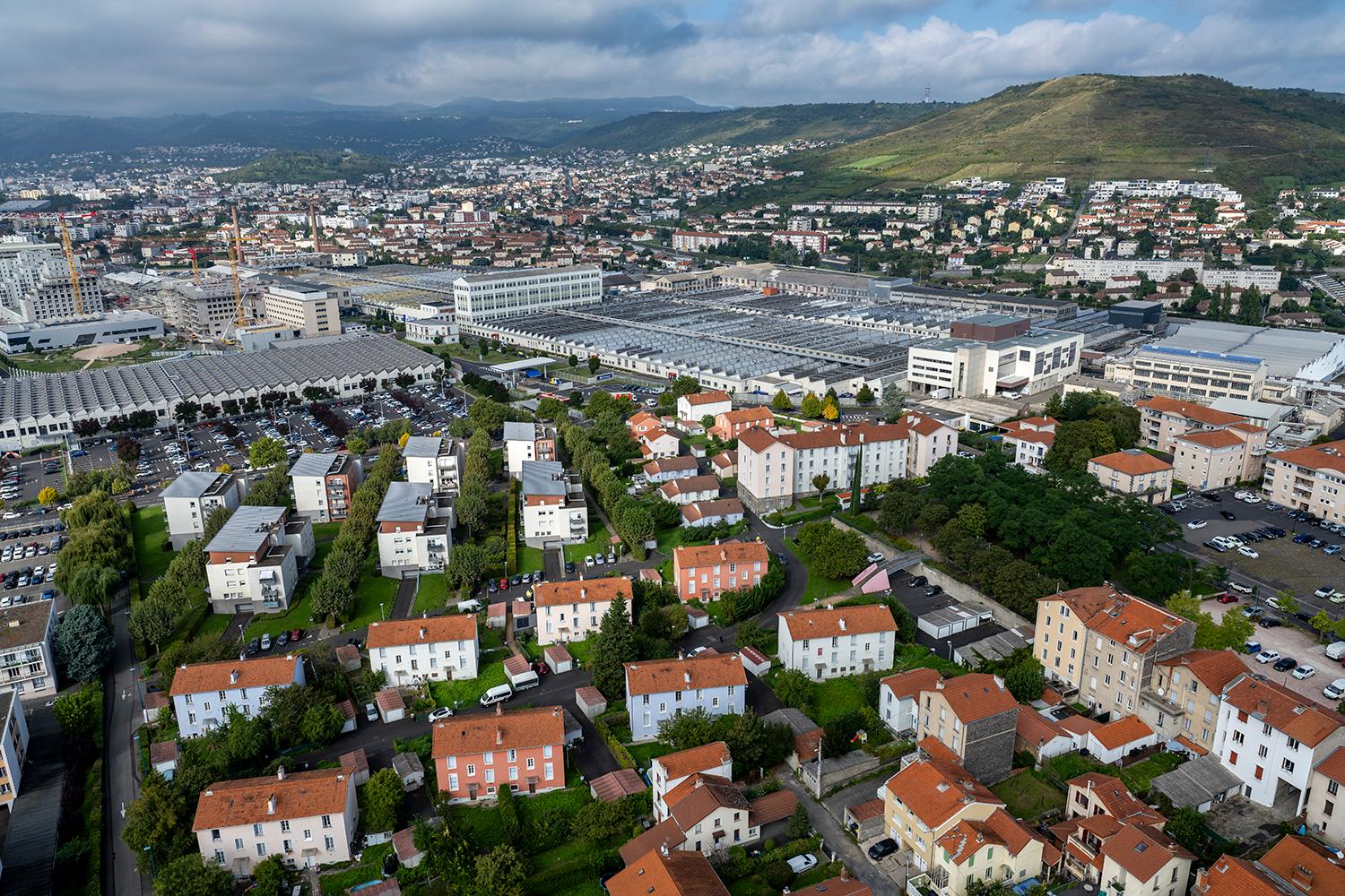 Cités ouvrières Michelin autour de l'usine de Cataroux.