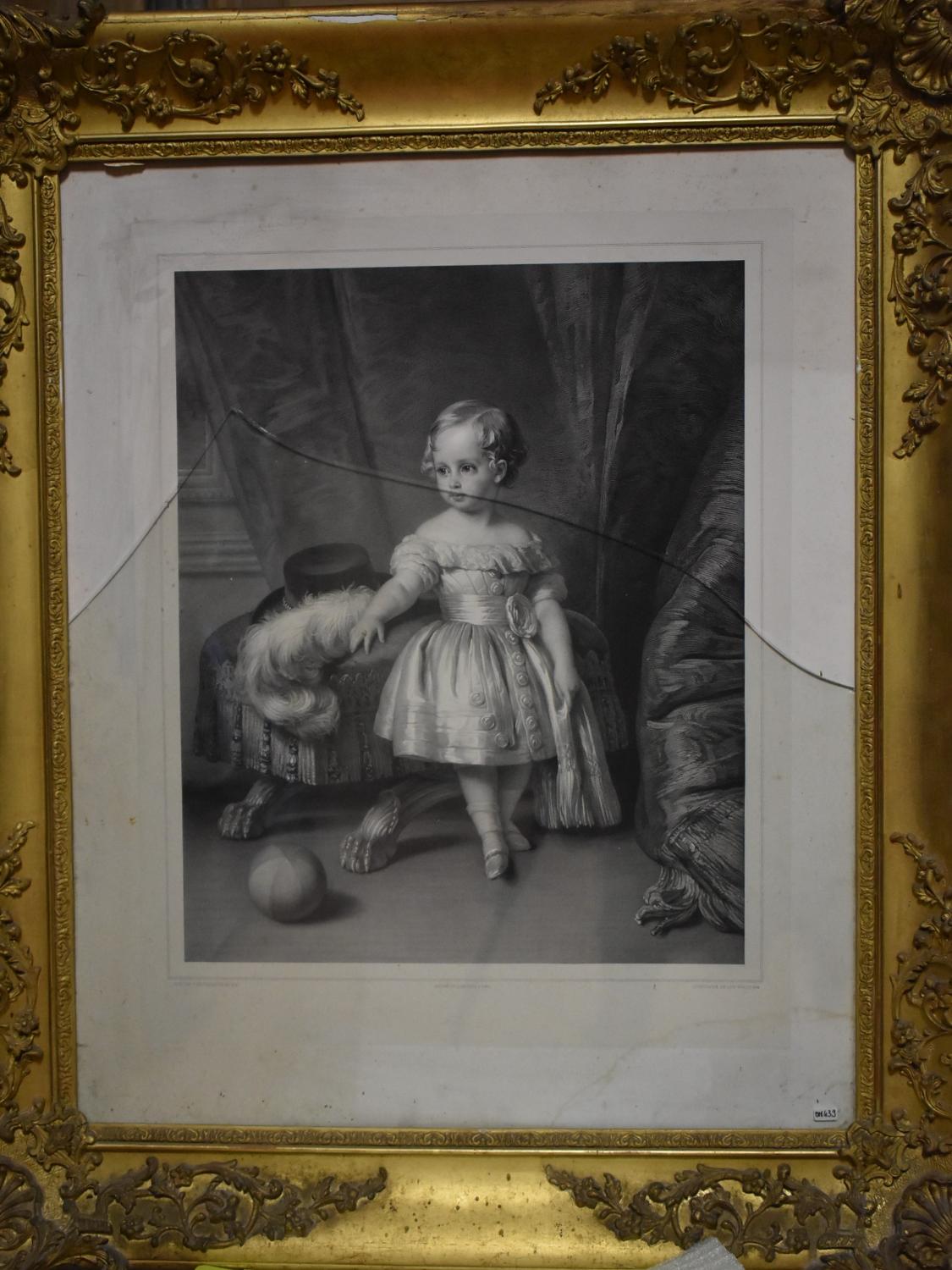Estampe d'après Franz Xaver Winterhalter - Portrait d'Albert-Édouard prince de Galles, enfant