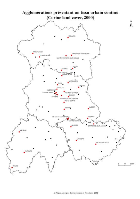 Villes en Auvergne : les formes urbaines