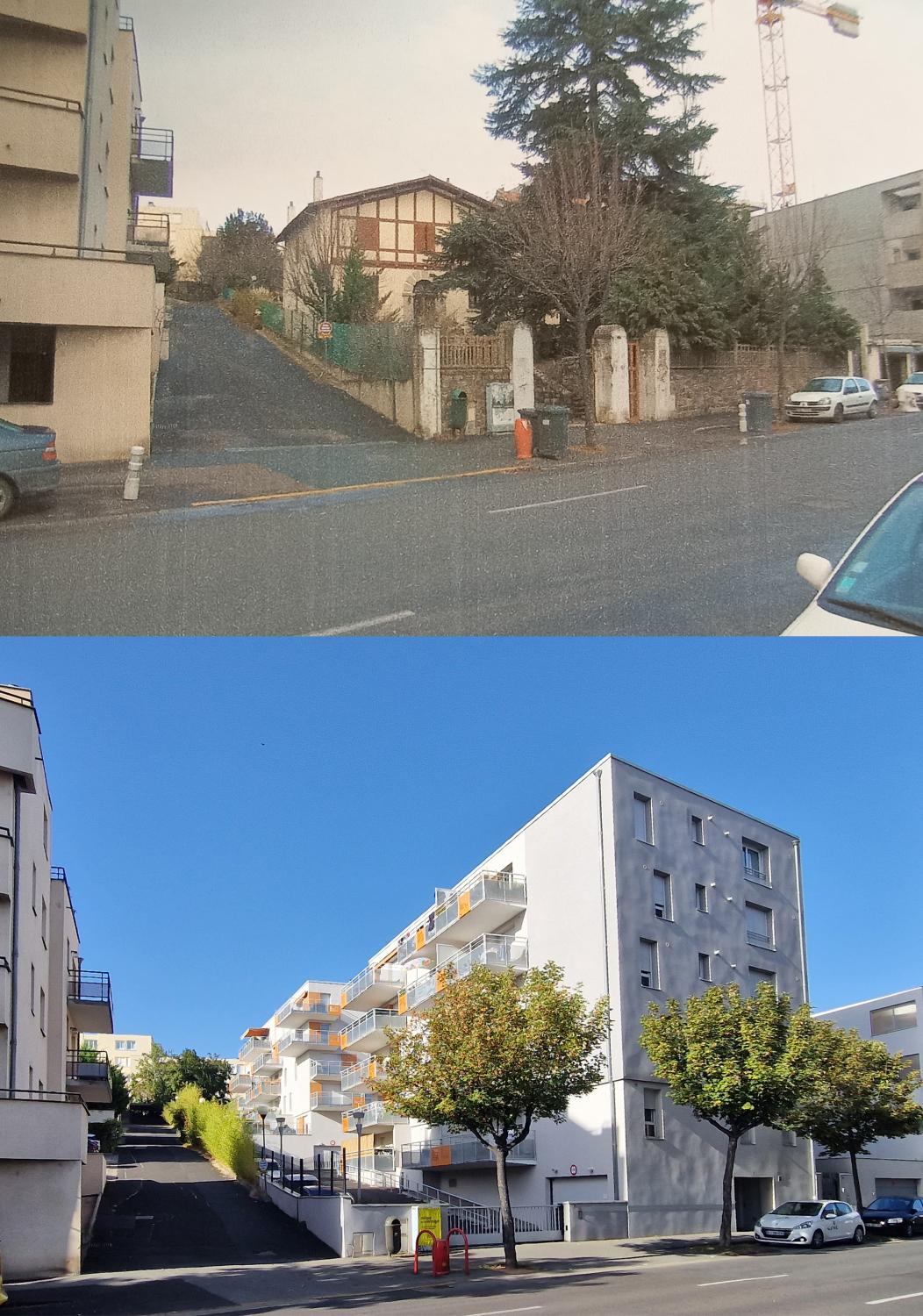 Reconduction, bâtiment au n°74 bd Lavoisier en 2007, le même en 2023