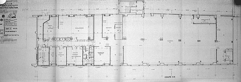 Ecole de métiers des industries métallurgiques et atelier-école, puis lycée technique des industries métallurgiques et lycée d'enseignement professionnel, actuellement lycée Hector-Guimard - Lycée des Métiers, Transformations des matériaux