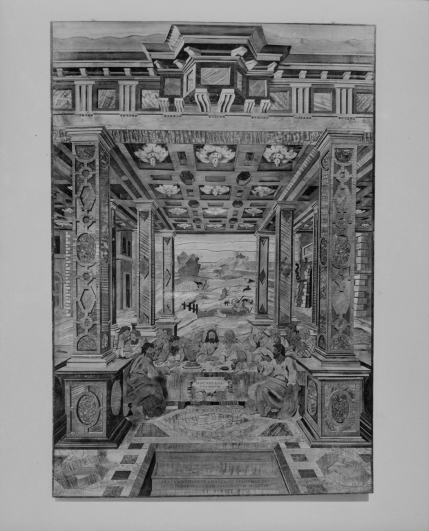 Tableau d'autel du retable de la chapelle : la Cène