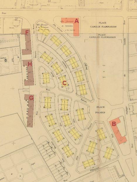 Cité ouvrière Philippe-de-Lasalle à la Croix-Rousse actuellement Tours Pernon