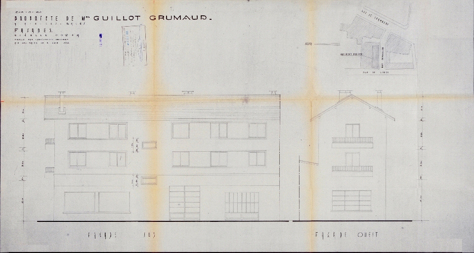 Écurie et remise, puis garage, puis garage et immeuble